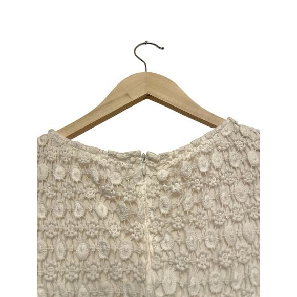 Velvet by Graham Spencer Crochet Mini Dress Women Size Small White Lace Boho - Picture 6 of 8